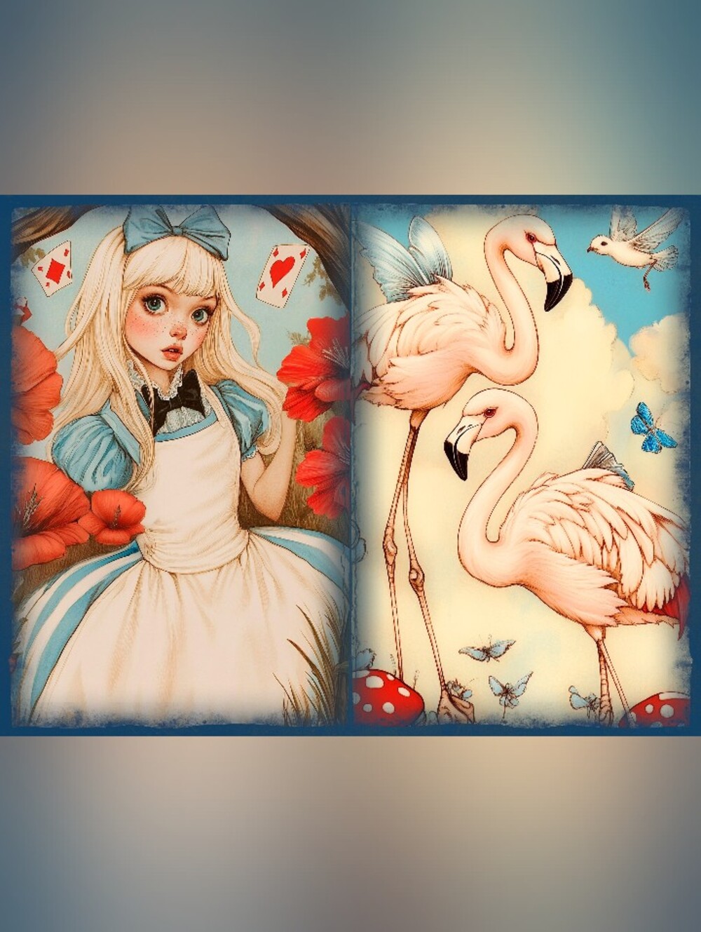 80pc=Alice Jurnal Prints & Knotebook Kit SPECIAL PRICE